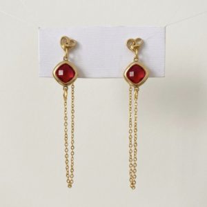 Orecchini Rubino